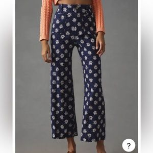 Maeve the Colette Daisy Floral Pants Linen Blend